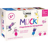 KREUL MUCKI ROYAL, 6 colours, 6 x 50 ml - Fingerpaints