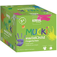 KREUL MUCKI Premium wildChild, 8 colours, 8 x 150 ml - Fingerpaints