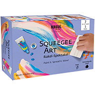 KREUL Squeegee Art colours for children, 7 x 20 ml, with squeegee - Art Supplies