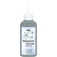 KREUL Window colour, Contour Paint, Silver, 80ml - Glass Paints