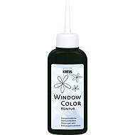 KREUL Window colour, contour paint, Black, 80ml - Glass Paints