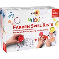 KREUL MUCKI with Colouring Pages, Set of 5 Colours - Fingerpaints
