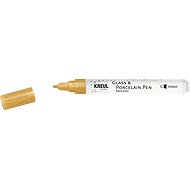 KREUL na sklo a porcelán METALLIC, 2 - 4 mm, zlatý - Marker