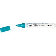 KREUL na sklo a porcelán CLEAR, 2 - 4 mm, transparentní tyrkysový - Marker