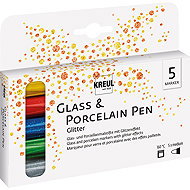 KREUL GLITTER na porcelán a sklo, 5 barev - Marker
