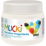 KREUL MUCKI na porcelán, bílá, 150 ml - Fingerpaints