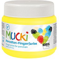 KREUL MUCKI na porcelán, žlutá, 150 ml - Fingerpaints