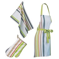 Kela Kitchen Upholstery Set 3 AMALIA White with Stripes - Apron