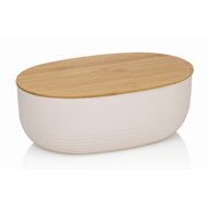 Kela Breadbox NAMUR plastic / wood beige - Breadbox
