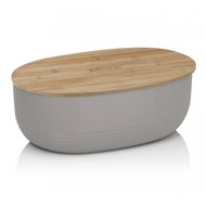Kela Breadbox NAMUR plastic / wood grey - Breadbox