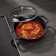 KELA Calido Farmer's pan black round 16 cm 28 cm 3,8 l cast iron - Pan