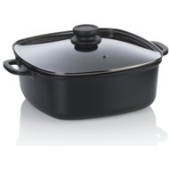 KELA Atura Baking dish with lid black 28 × 28 × 11 cm 6 l cast aluminium - Roasting Pan