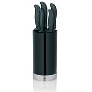 Kela Set of knives in ACIDA stand 5pcs black - Knife Set