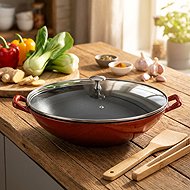 Kela Wok cast iron with lid CALIDO 36cm - Wok Pan