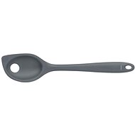 KELA Perforated cooking spoon Tom silicone grey - Tablespoon
