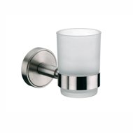 KELA Brush holder MARBEA 18 / 10 stainless steel, acrylic - Toothbrush Holder