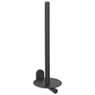 KELA Toilet paper holder ALESSIO stainless steel 18/10 black 15,5 × 12 × 38 cm - Toilet Paper Holder
