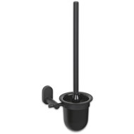 KELA toilet brush ALESSIO stainless steel 18/10 black 15 × 12 × 43 cm - Toilet Brush
