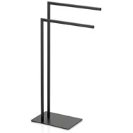 KELA L-shaped black metal towel rail 30 × 20 × 81 cm - Towel Rack