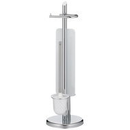 KELA toilet set Ken with holder spare roll shiny metal - Toilet Brush