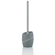 KELA WC set Talus, poly, decor stone grey - Toilet Brush