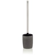 KELA toilet set ALEXIA poly grey H 44cm / W 10cm - Toilet Brush