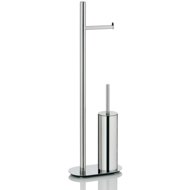 KELA toilet set LUCIDO stainless steel 25 × 13 × 76,5 cm - Toilet Brush