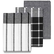 KELA Pasado 3 pcs black 65 × 45 cm - Kitchen Towel