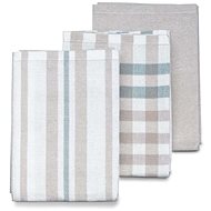 KELA Pasado 3 pcs grey 65 × 45 cm - Kitchen Towel