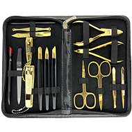 Kellermann manicure set black 9210 P G with gold-plated tools - Manicure Set