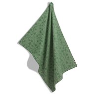 KELA Towel Cora 100% cotton light green, green pattern 70 × 50 cm - Kitchen Towel