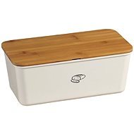 Kesper Bread Storage Box with Cutting Board, Cream - Breadbox