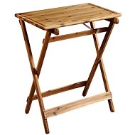 Kesper Acacia Wood Grill Table - Food Serving Trolley