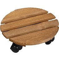 Kesper Flower Stroller Pad, Round, Brown Pine - Flower Table