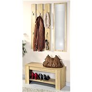 Kesper Wall Wardrobe with Mirror and Bench - Shelf