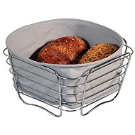 Kesper Stainless-Steel Basket with removable lining 21x21cm - Bread Basket