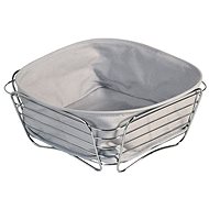 Kesper Stainless-Steel Basket with removable lining 26x26cm - Bread Basket