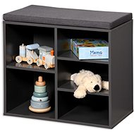 KESPER Shoe rack with seat grey, 51,5 x 48 x 29,5 cm - Shoe Rack