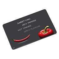 Kesper Glass Cutting Board, Pepper and Chili, 20 x 30cm - Cutting Board