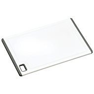 Kesper Plastic Cutting Board, White, Non-slip Rubber 30 x 20cm - Chopping Board