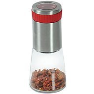 Kesper Chilimühle 15,5 cm, Glas und Edelstahl - Manuelle Gewürzmühle