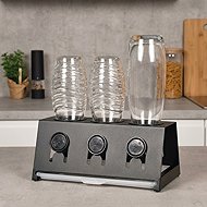 KESPER Bottle drainer Sodastream with bowl black - Bottle Dripper