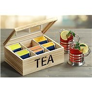 Kesper Tea Box,  Natural Wood - Organiser
