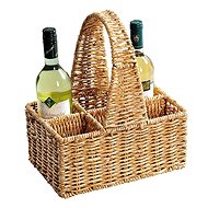Kesper Corn Straw Basket 30 x 20cm, for 6 Bottles - Storage Bin