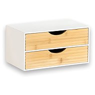 Kesper Organizer with 2 drawers, white/natural - Organiser