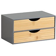 Kesper Organizer with 2 drawers, gray/natural - Organiser