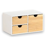 Kesper Organizer with 3 drawers, 27 × 16 × 14 cm, white/natural - Organiser