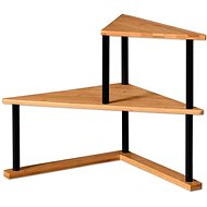 KESPER Kitchen corner shelf, bamboo/metal - Shelf