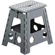 KESPER Folding stool, plastic, light grey/white - Stool