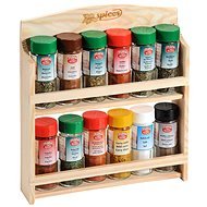 Kesper Shelf with 12 Spice Jar - Spice Container Set